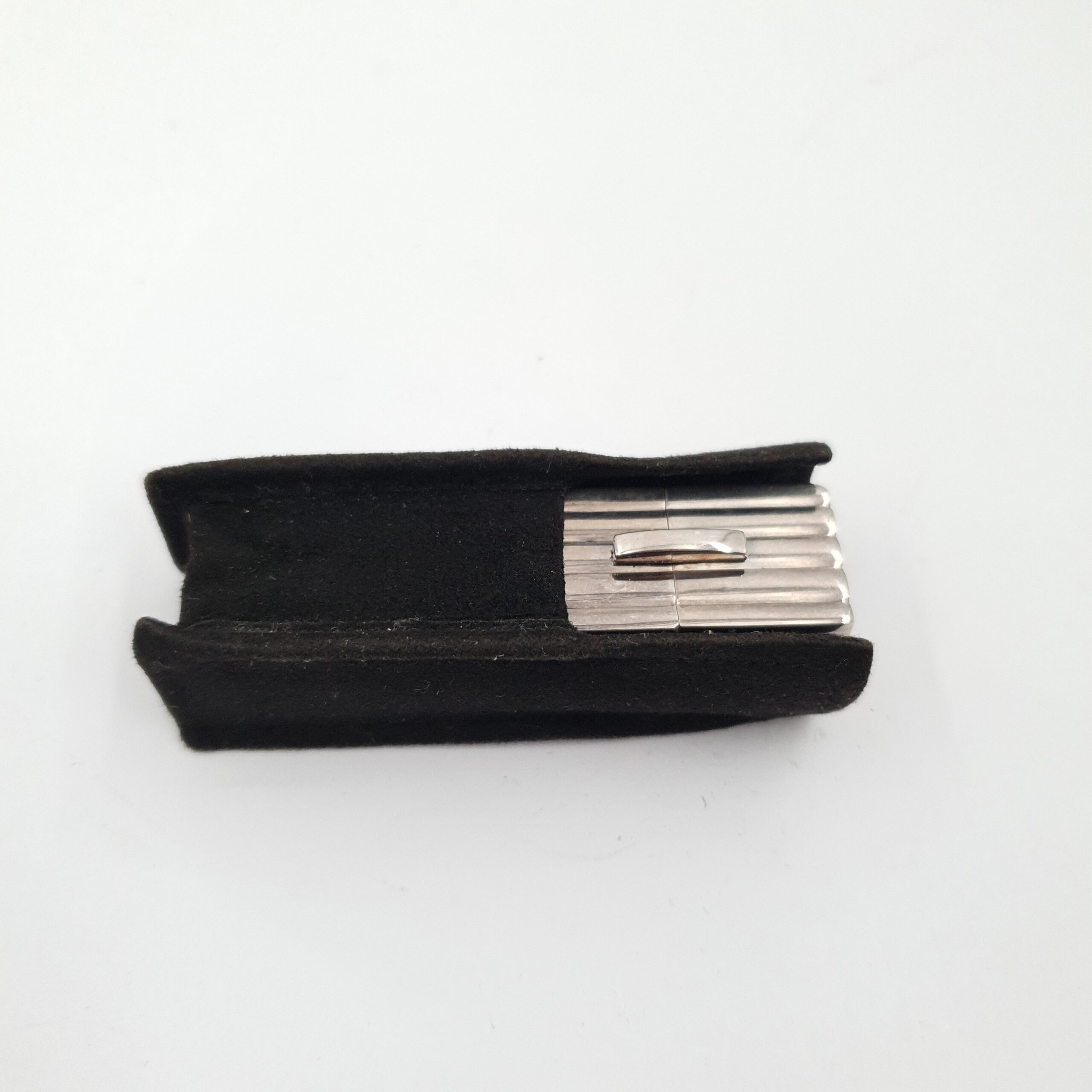 French Art Deco Silver Lipstick Holder & Case - Image 4