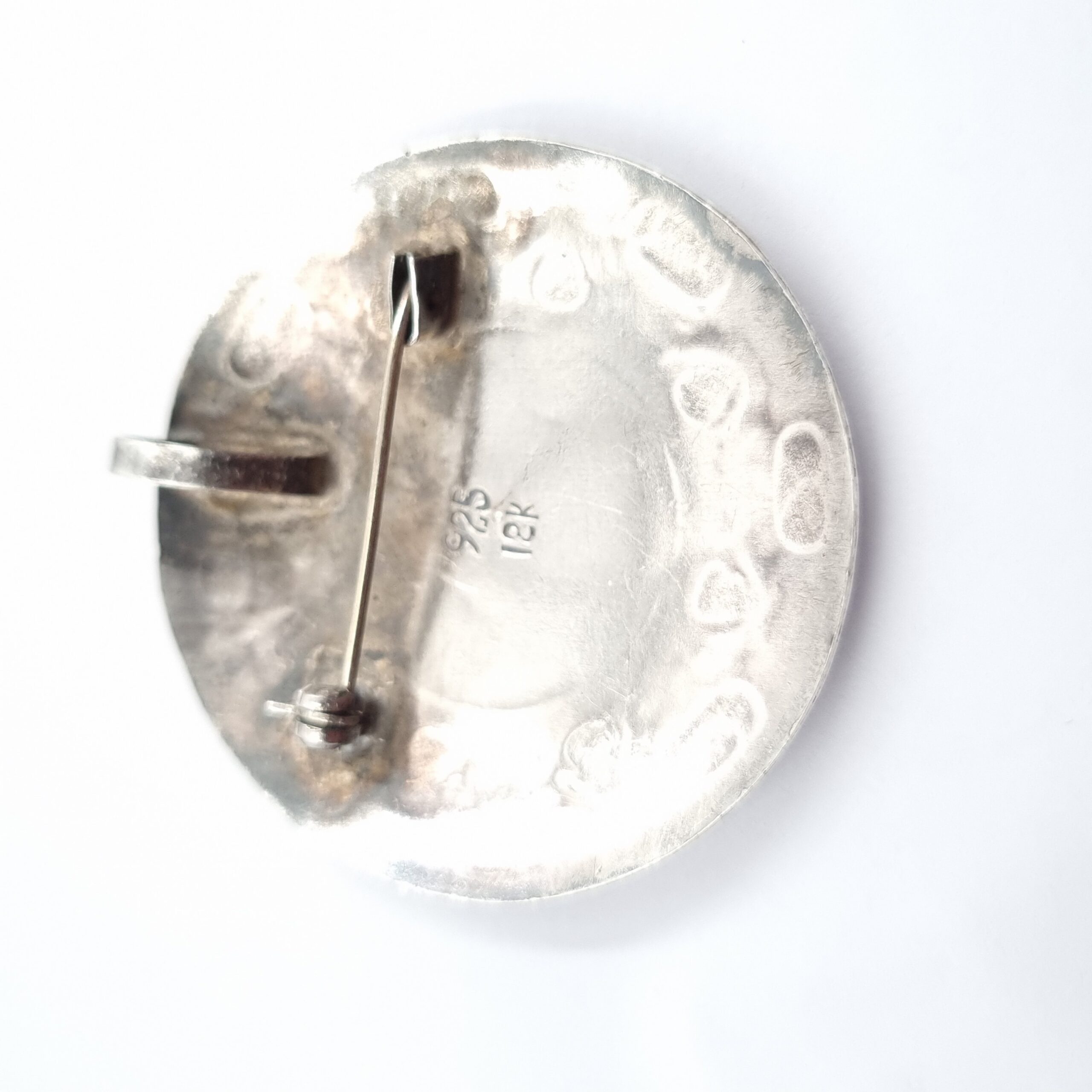 Inca Brooch Pendant Sterling Silver & 18K Gold from Peru - Image 2