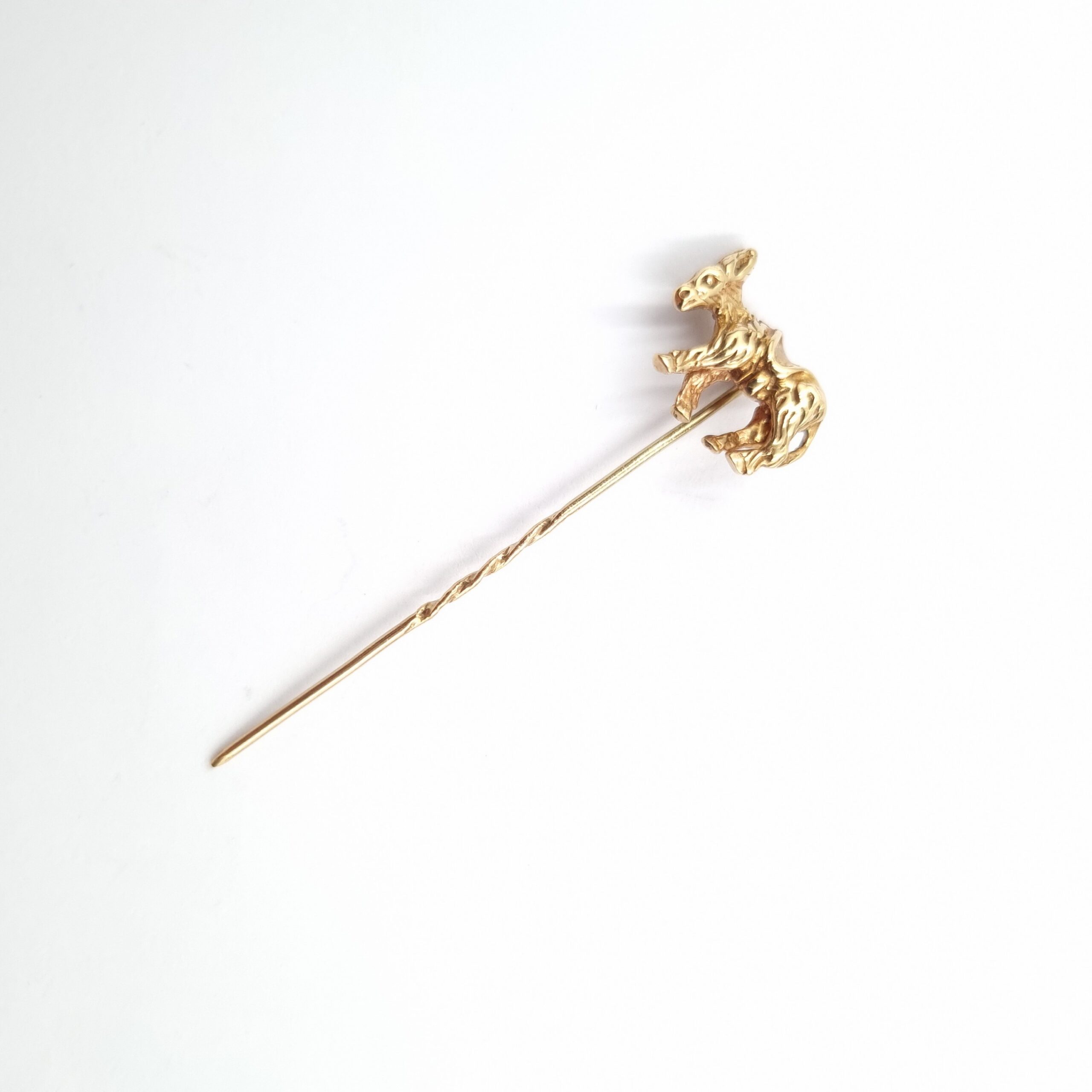 Antique Donkey Stick Pin Gold