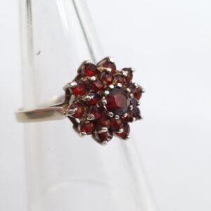 Vintage Silver Flower Ring Large