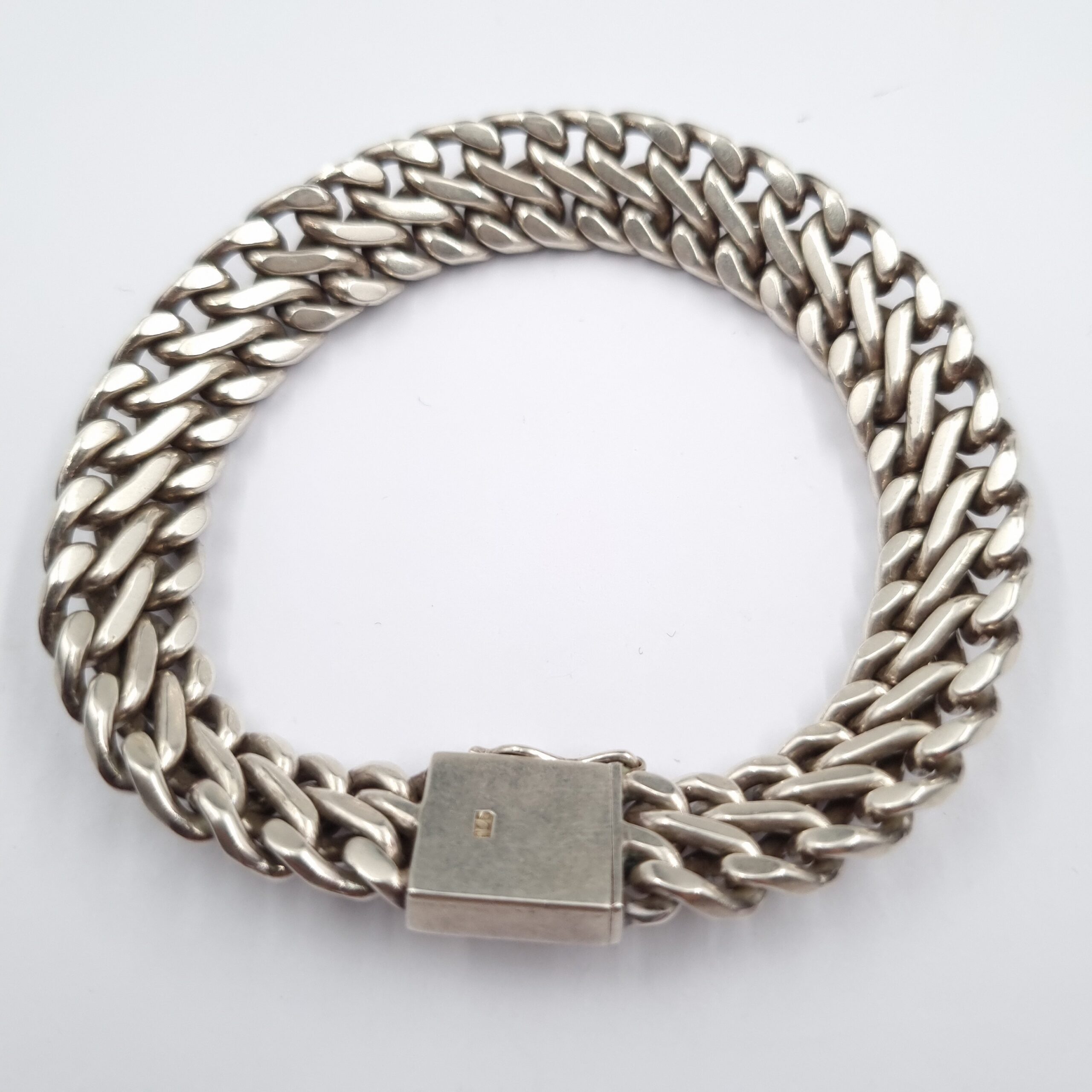 Chunky Curb Link Chain Bracelet 925 12mm 8 1/4 in - Image 3