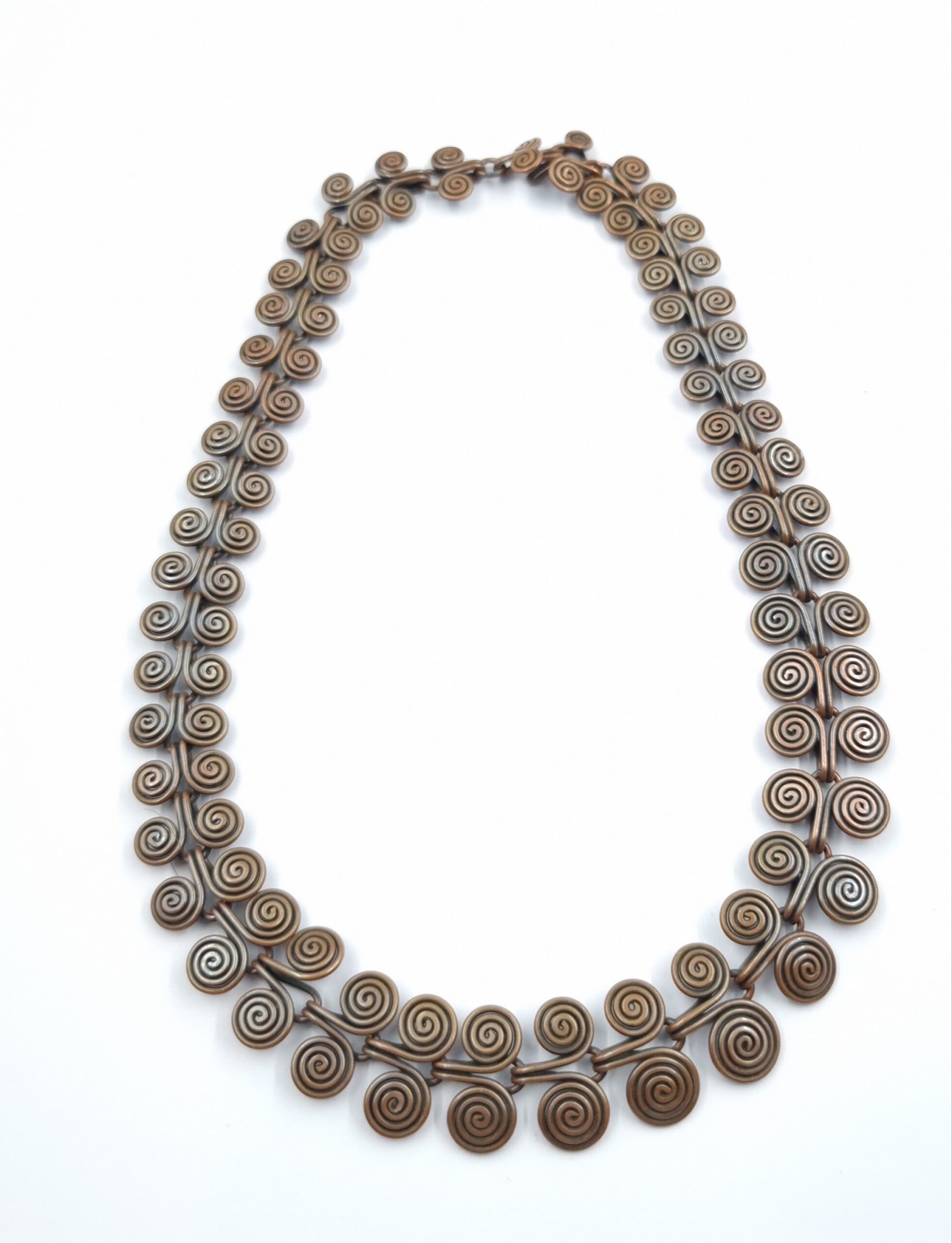 Egyptian Copper Coiled Necklace