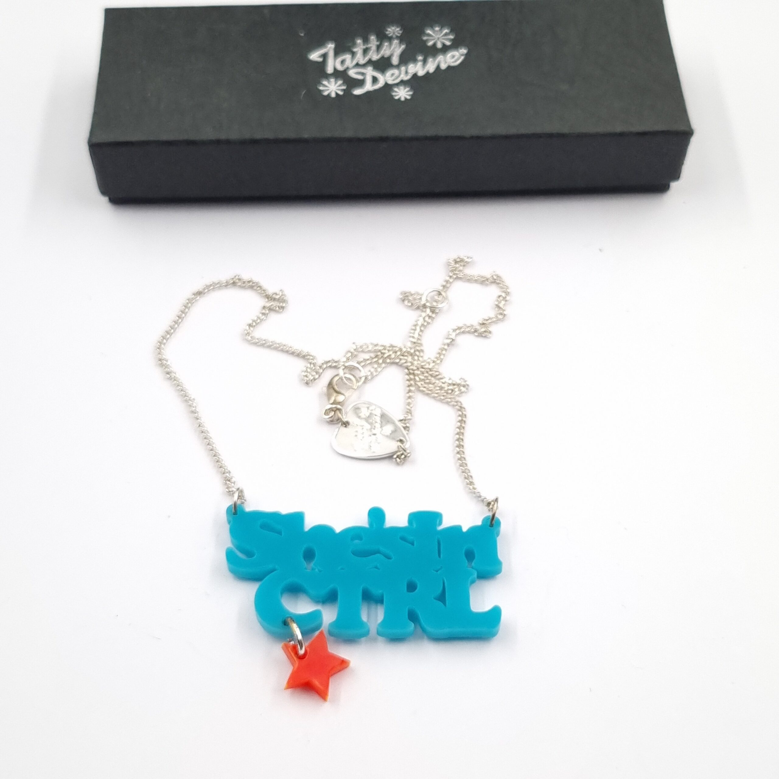 Tatty Devine Necklace "She's in Ctrl" Acrylic Boxed - Image 2