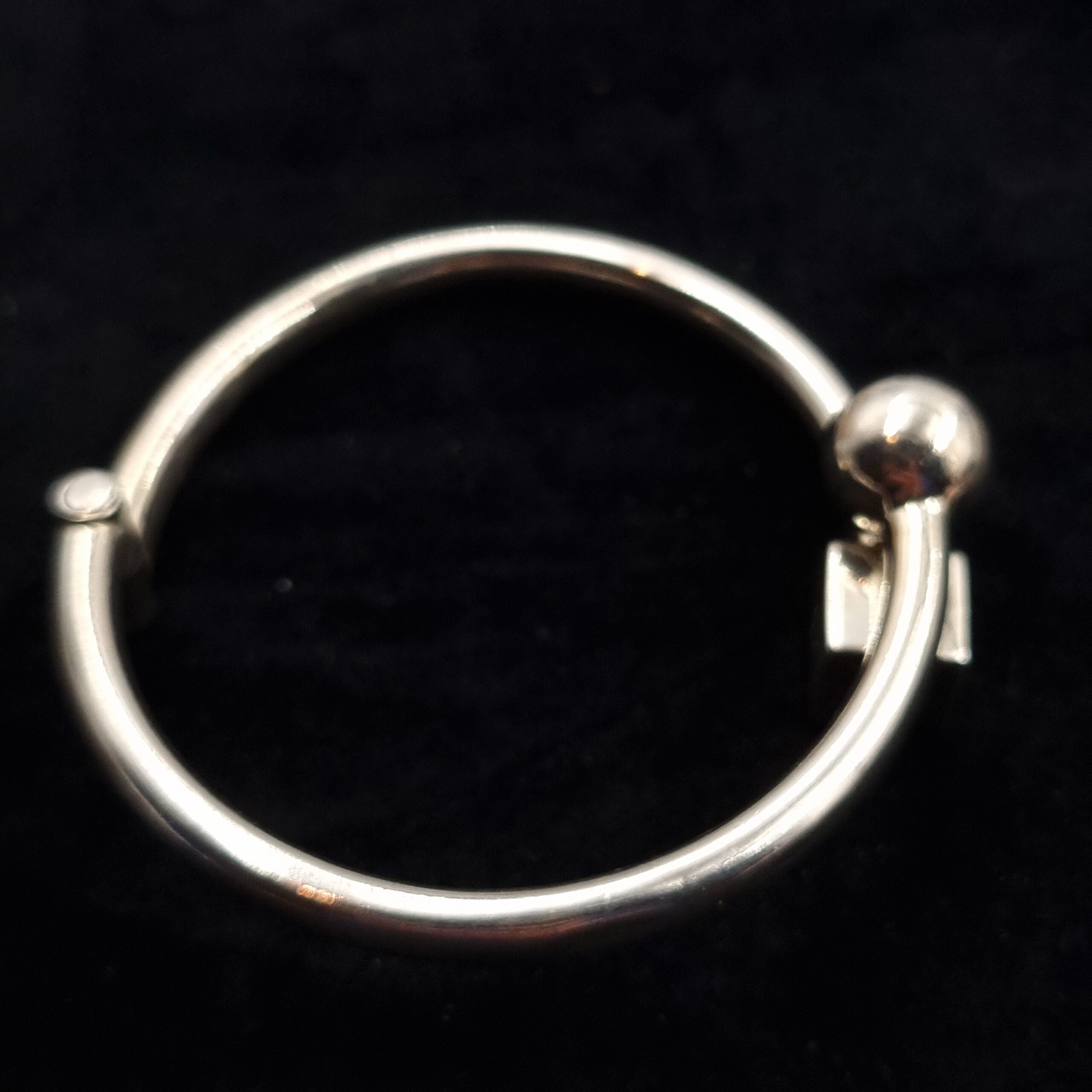 Ball & Cube Bypass Bangle 925 - Image 3