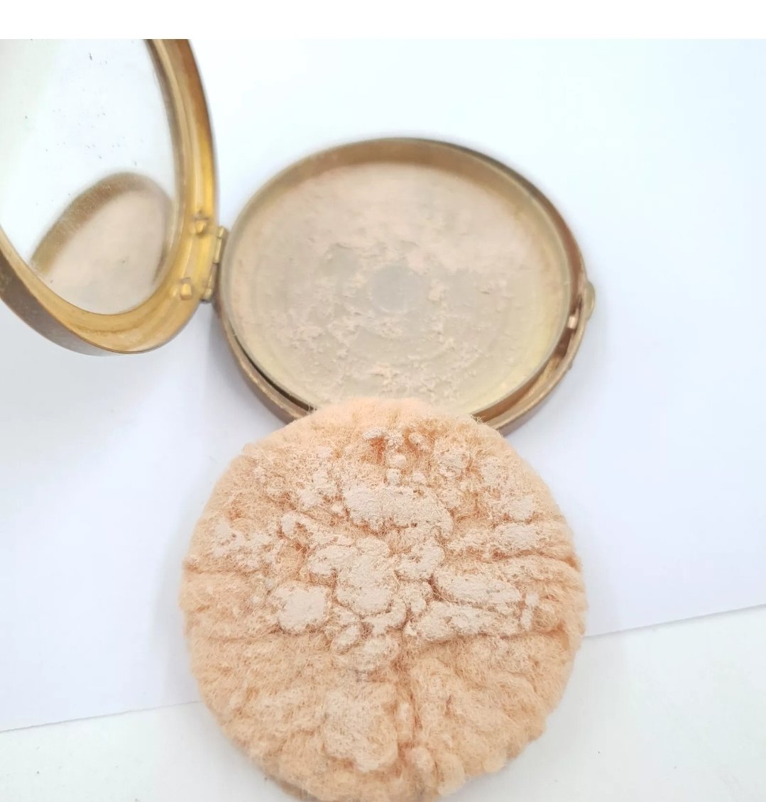 Art Deco Potter & Moore Powder Compact c 1930s with Puff - Image 3