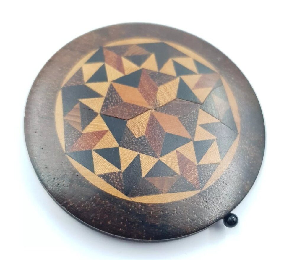 Victorian Pin Wheel Treen Parquetry