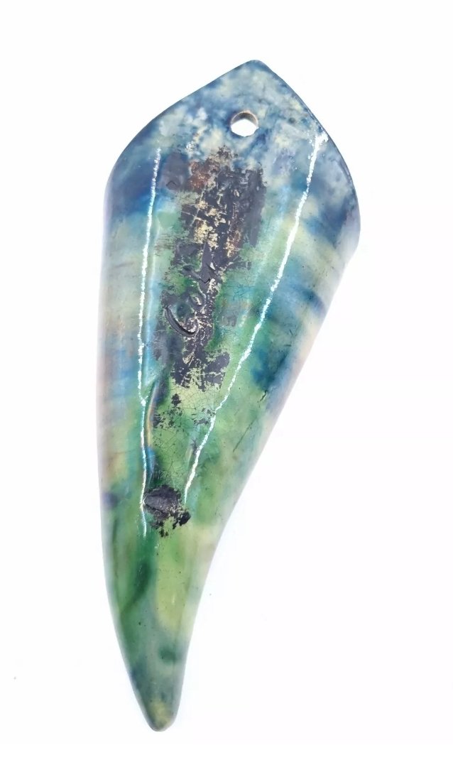 Art Nouveau Wall Pocket Flemish Pottery Vase Dripware Glaze Belgium Art Pottery - Image 2