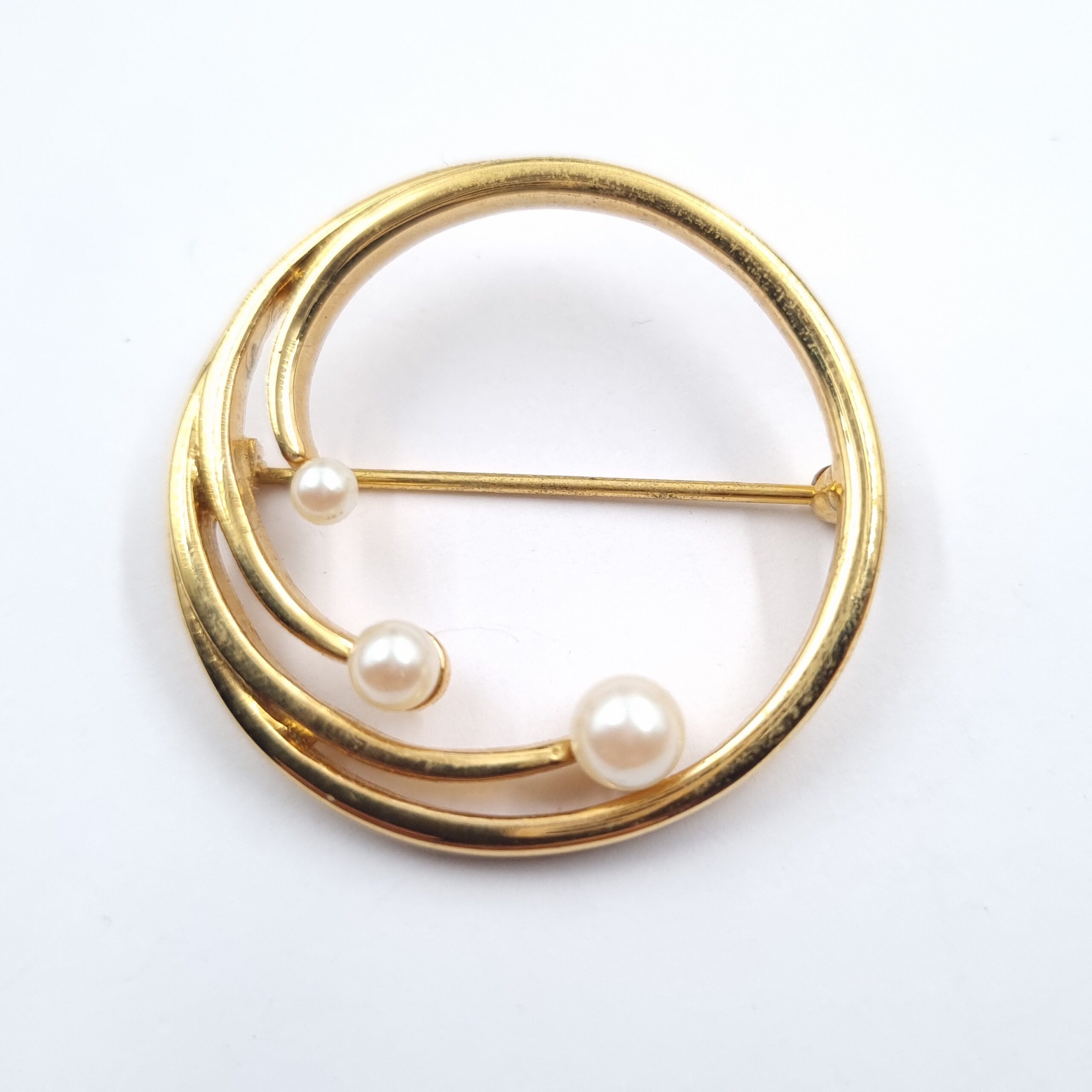 Classic Monet Brooch Gold Plated