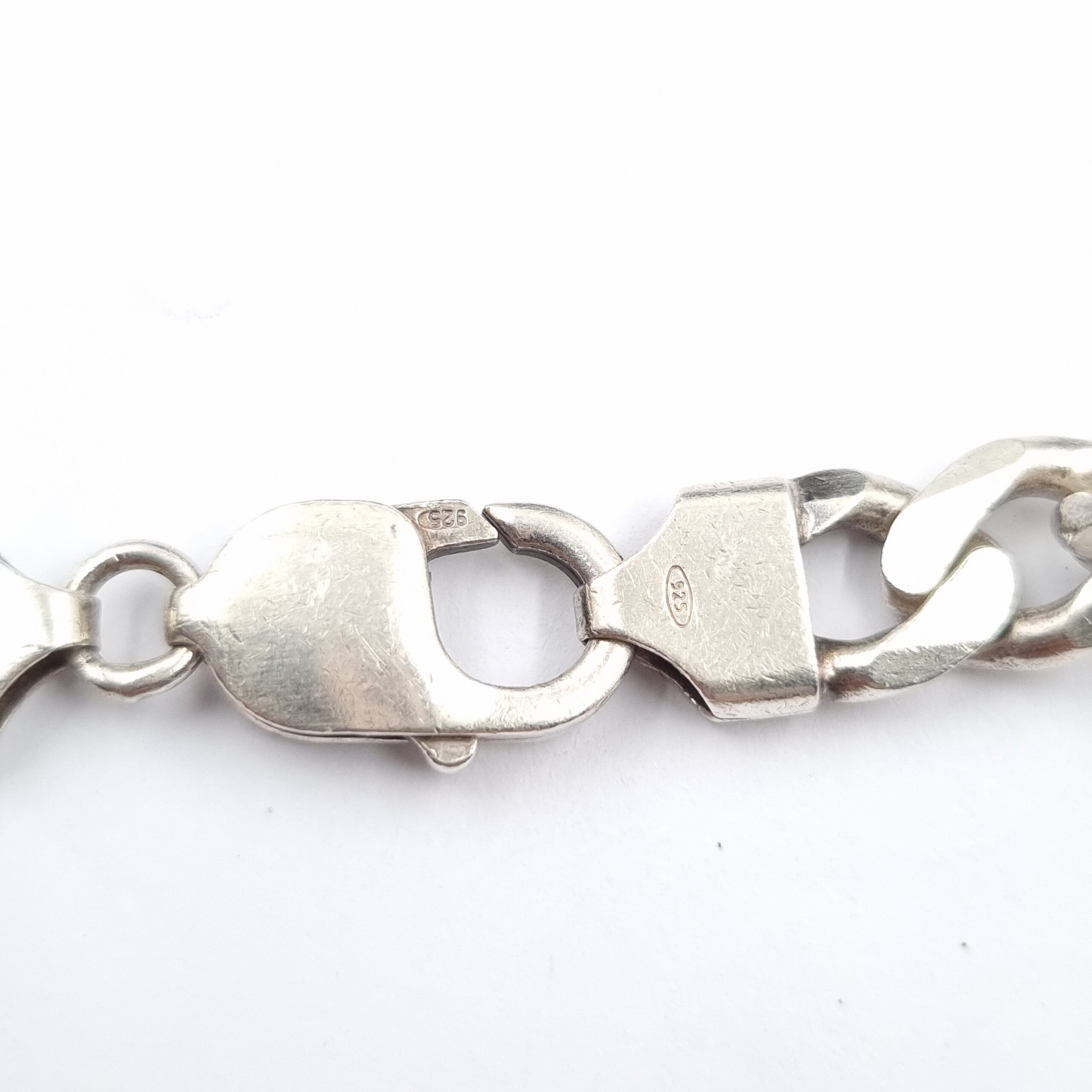 Men's Sterling Silver Curb Chain Heavy Necklace Hallmarked 67g - Image 3