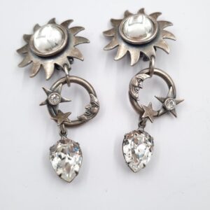Askew Sun Moon Stars Earrings