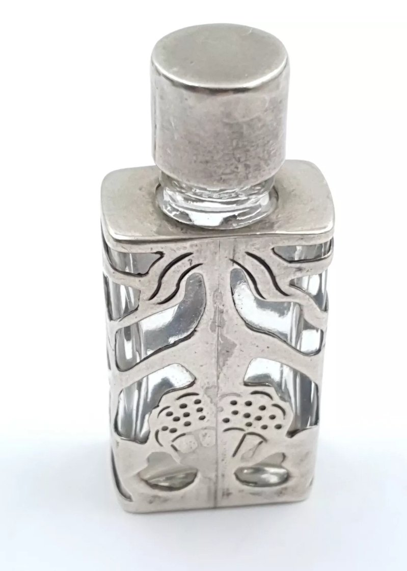 Ari Norman Silver Cased Perfume Bottle