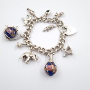 Sterling Silver Charm Bracelet loaded