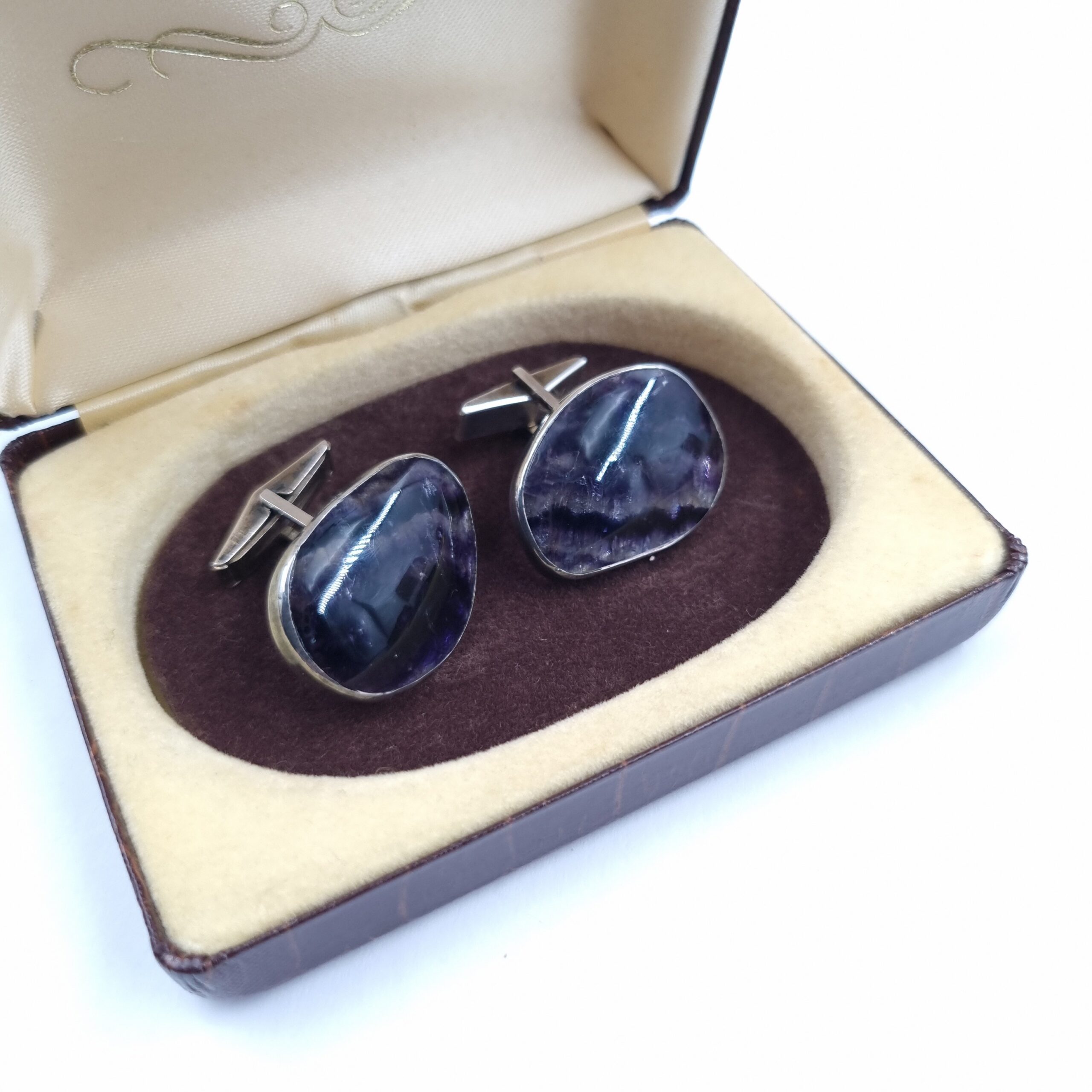 Vintage Blue John Cufflinks