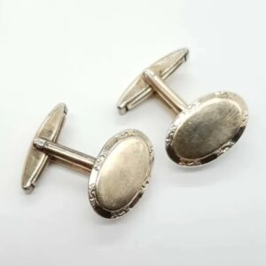 Sterling Silver Cufflinks with Gold Plating.