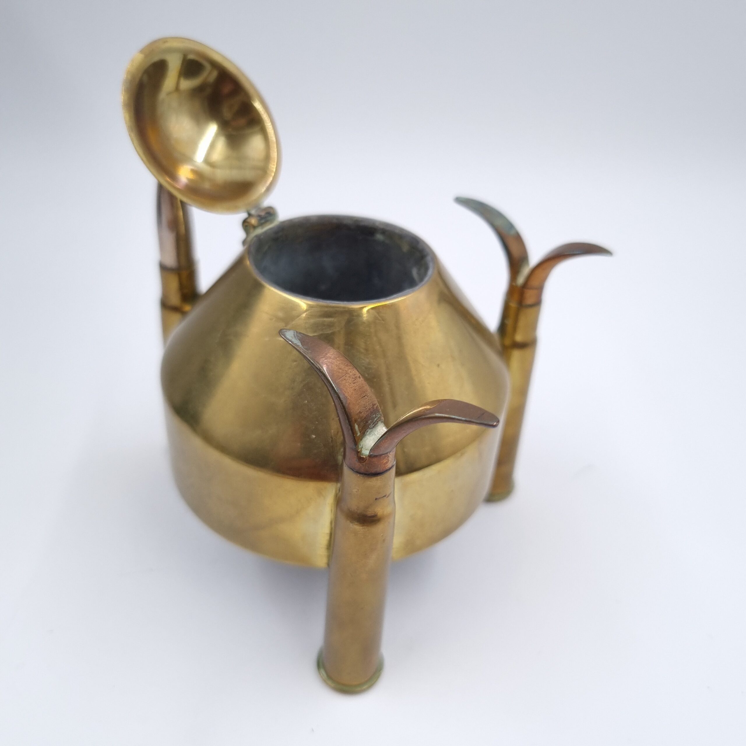 WW1 Trench Art Inkwell Pen Stand K14 Vii - Image 3
