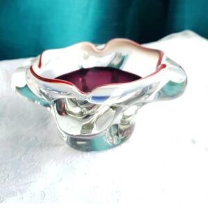 Art Glass Bowl attr Josef Hospodka