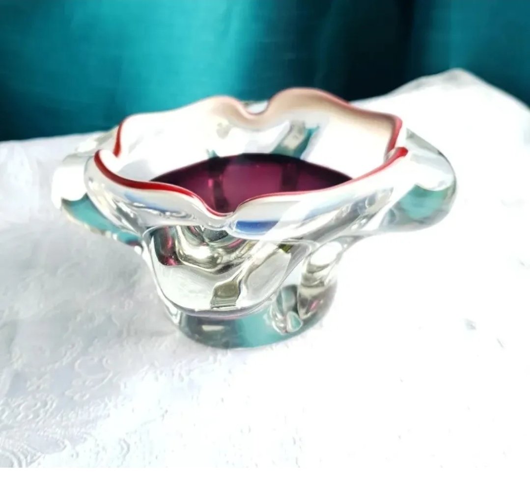 Art Glass Bowl attr Josef Hospodka