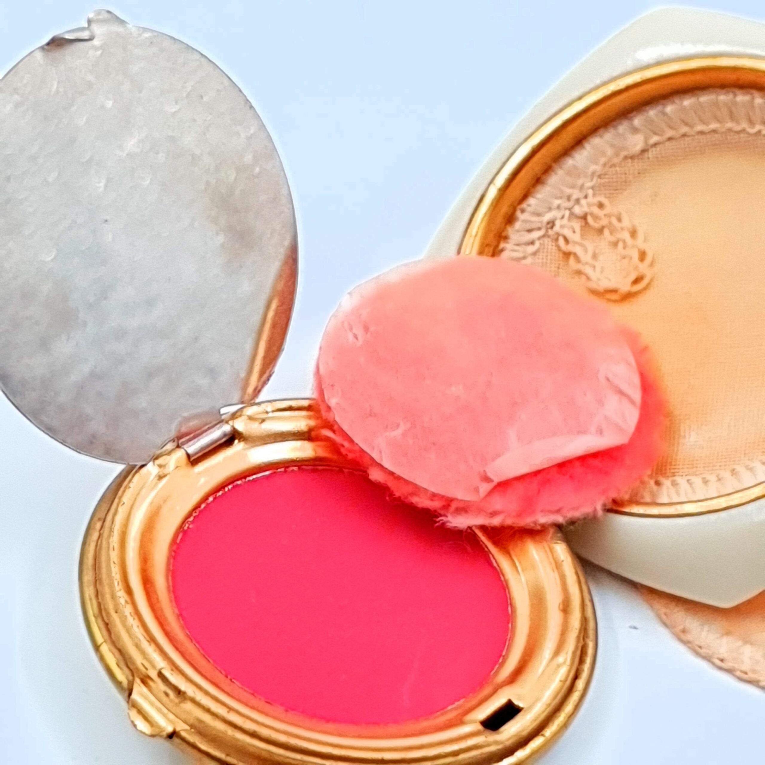 Southern Art Deco Powder Compact & Rouge Pot - Image 2