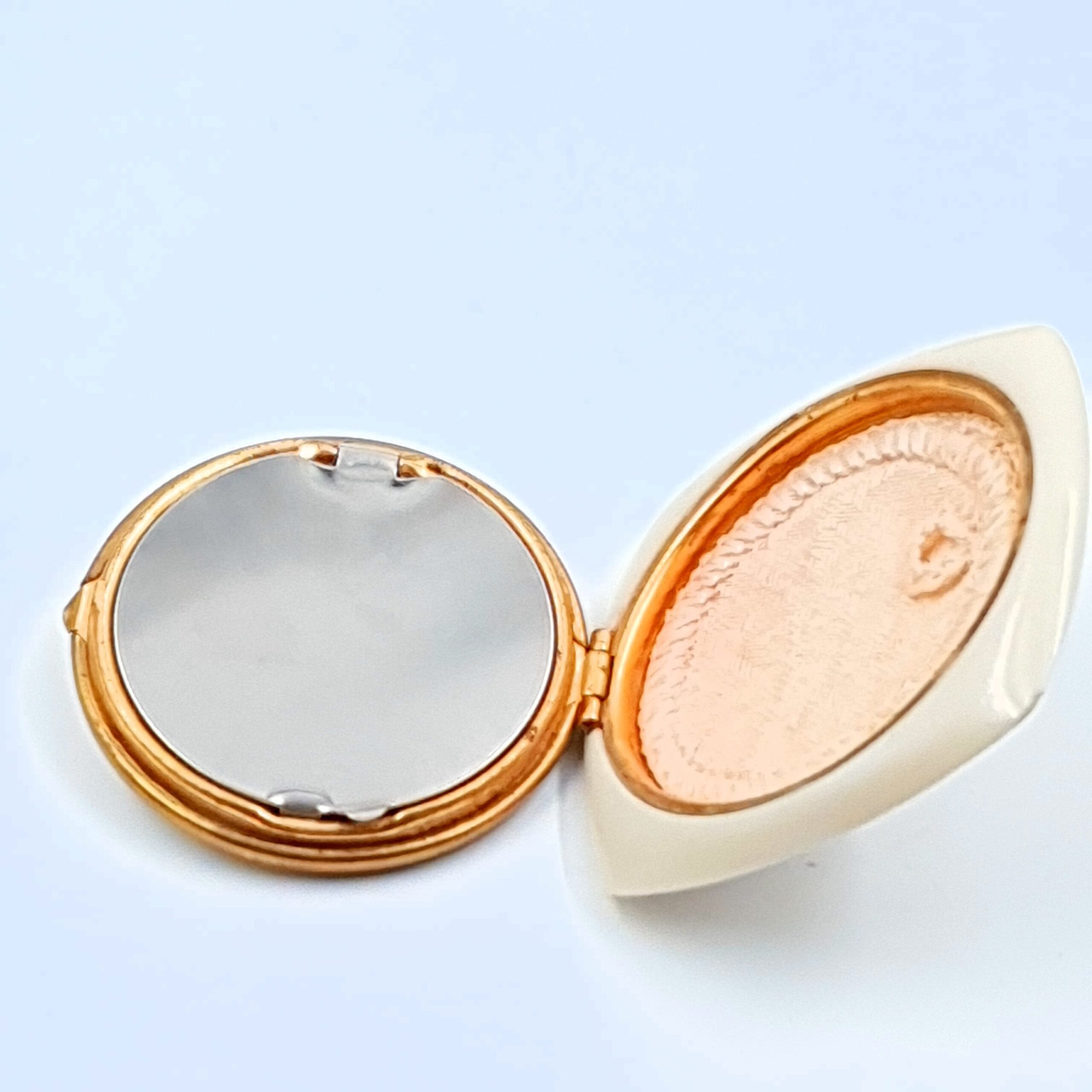Southern Art Deco Powder Compact & Rouge Pot - Image 3