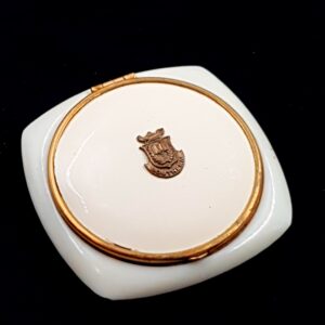 Southern Art Deco Powder Compact & Rouge Pot