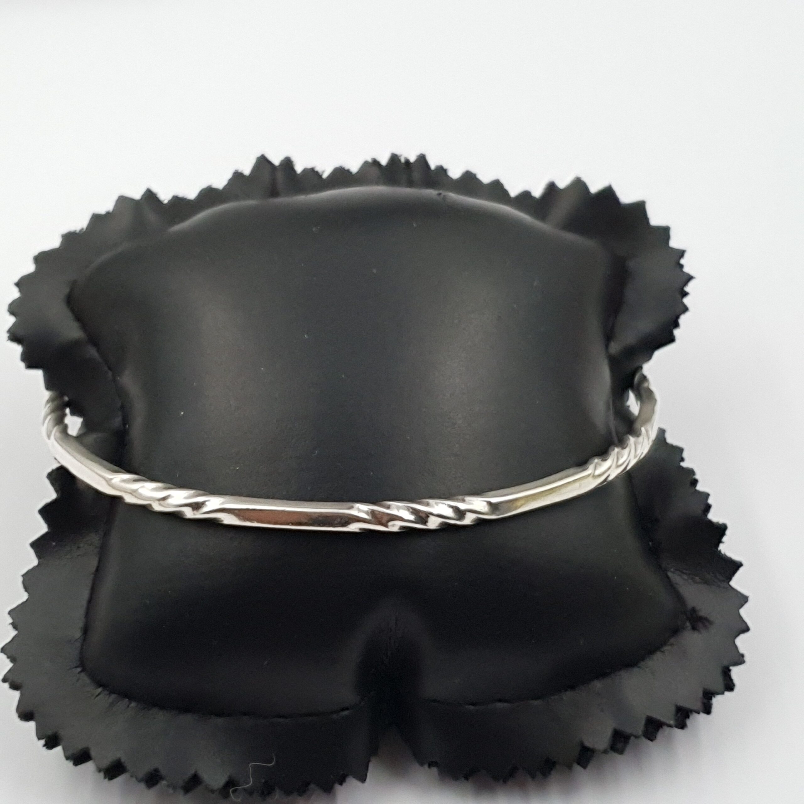 Vintage Sterling Silver Bangle Twist
