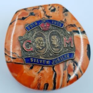 Art Deco Celluloid Powder Pot 1935 Jubilee