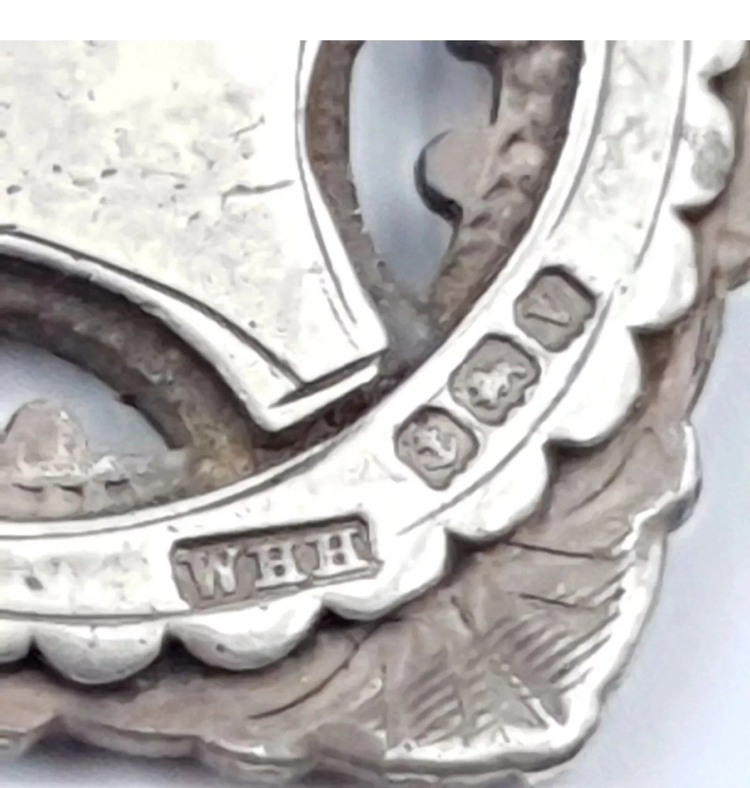 William Hair Haseler Silver Fob Medal THFL 1920 Jeffery Colchester with chain - Image 3