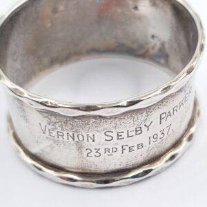 Silver Napkin Ring Hallmarked