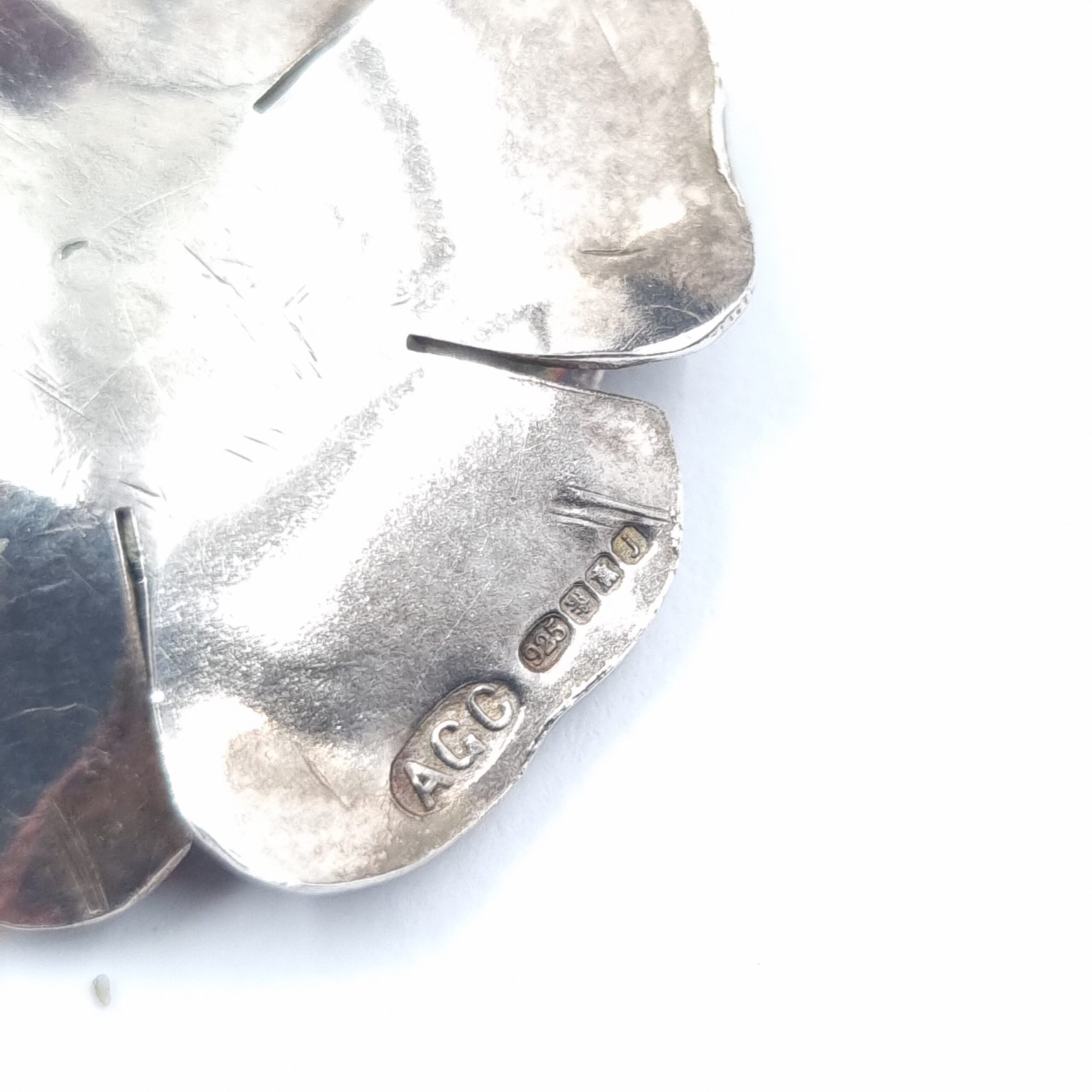 Scottish Silver & Pearl Necklace by Audrey Grace Connelly Edinburgh Hallmark - Image 4