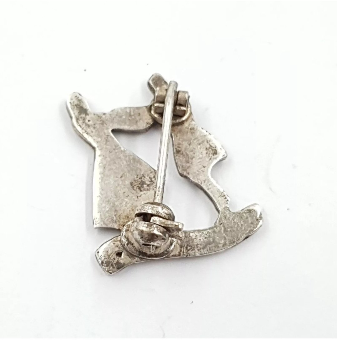 Silver Dancing Brooch Award Medal ISCDC Dancers - Image 2