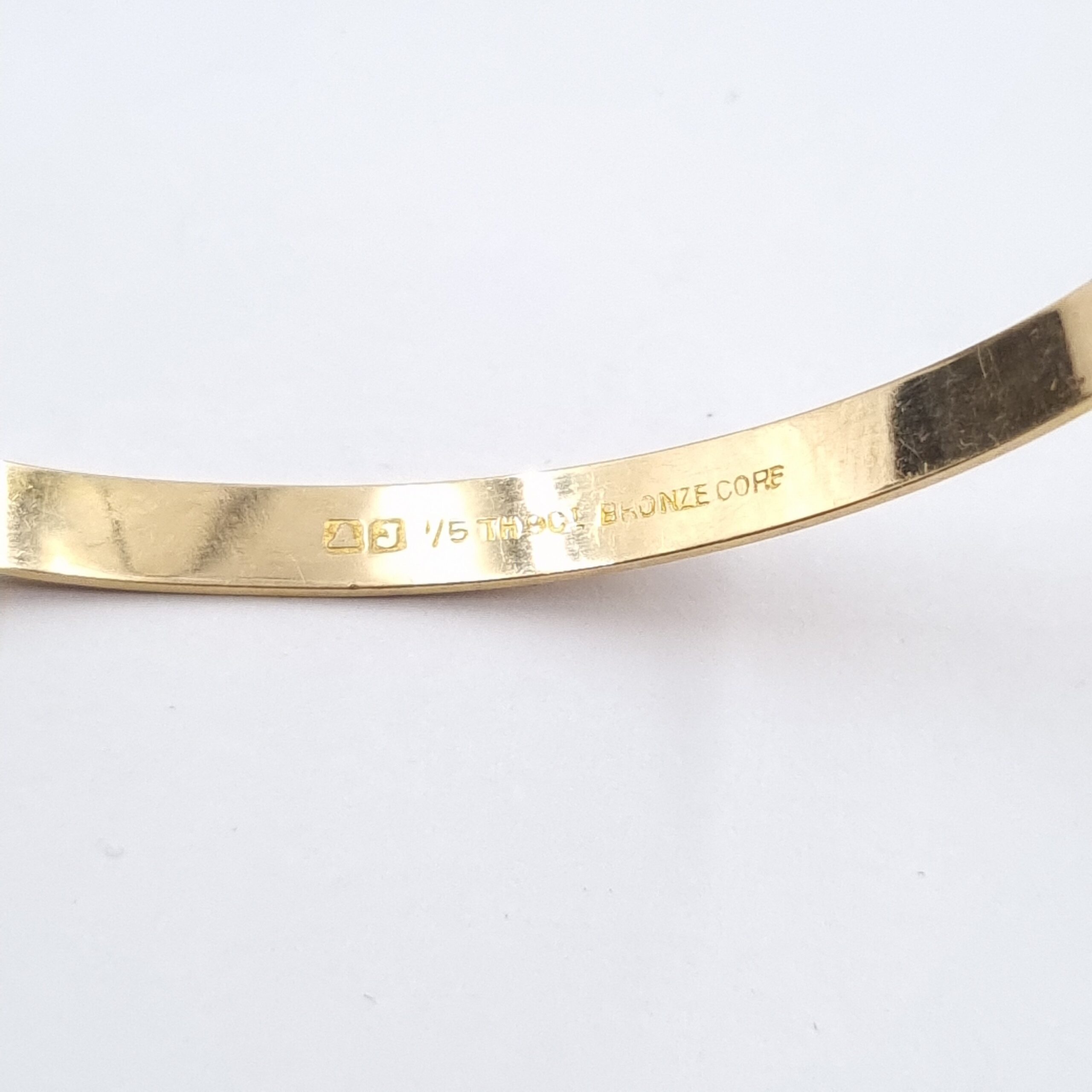 Childs Vintage Bangle 1/5th 9ct Gold expanding bracelet - Image 3