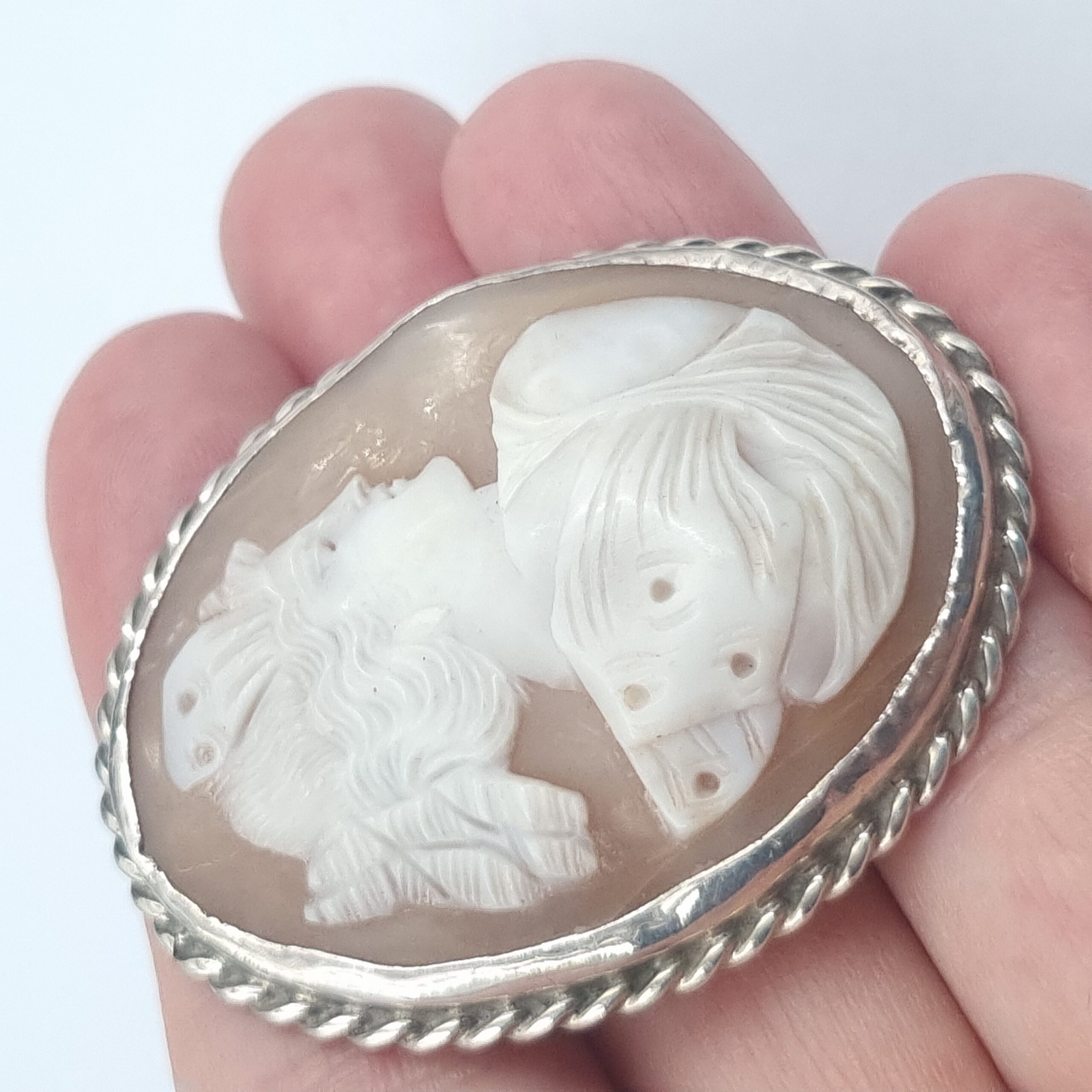 Victorian Shell Cameo Silver Mount - Image 4