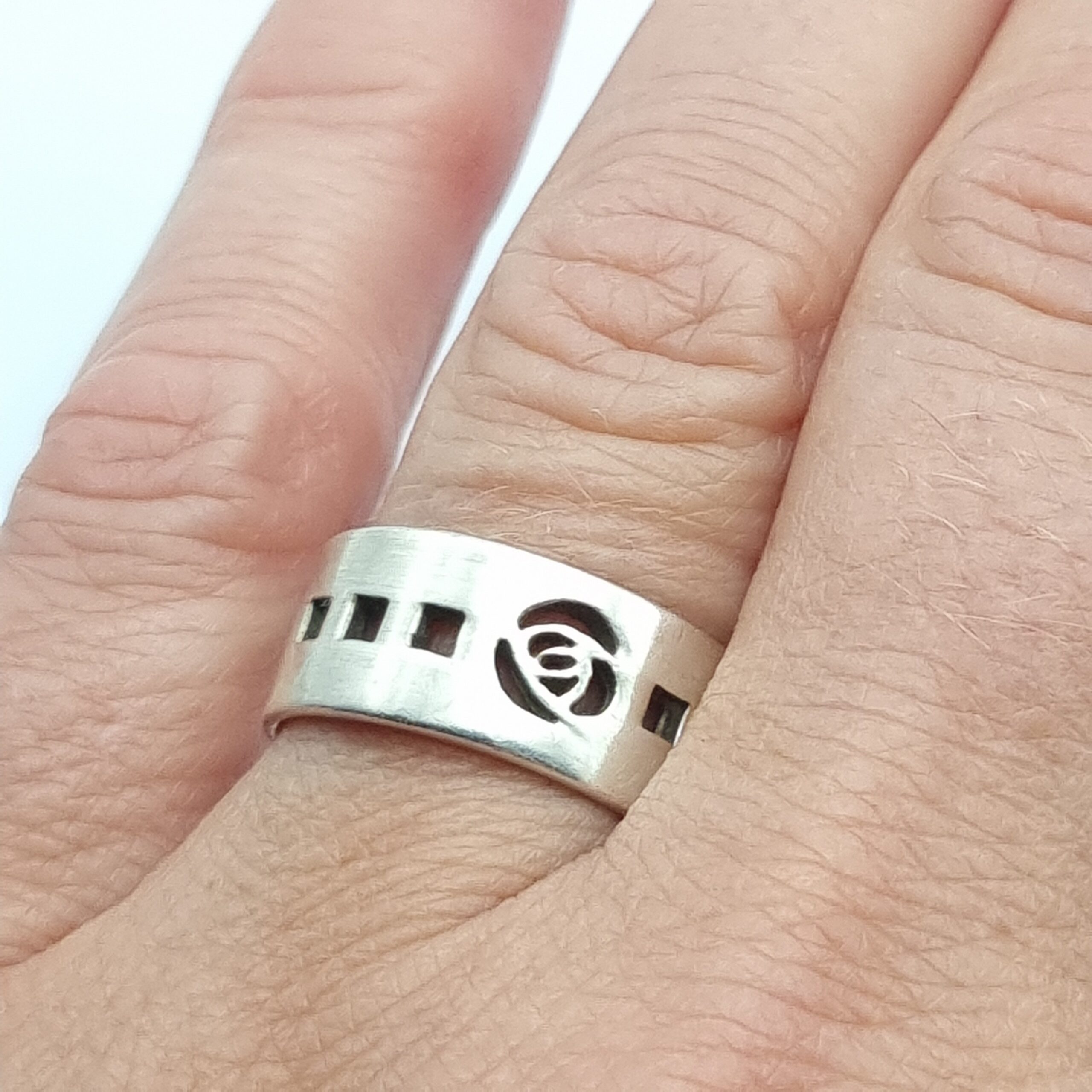 Kit Heath Ring Mackintosh Style Sterling Silver Band 2002 Size N 1/2 6.75 - Image 2