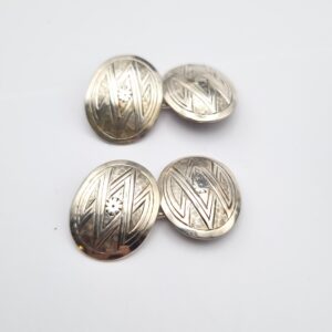 Solid Silver Cufflinks Handcrafted Native American