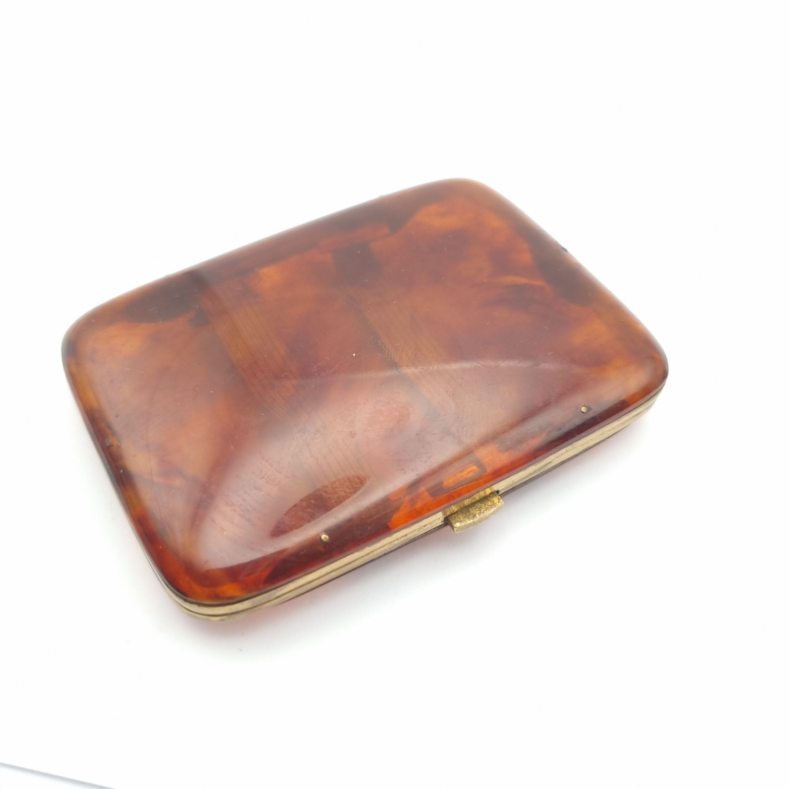 Vintage German Faux Tortoiseshell Cigarette Case c1930s - Image 3