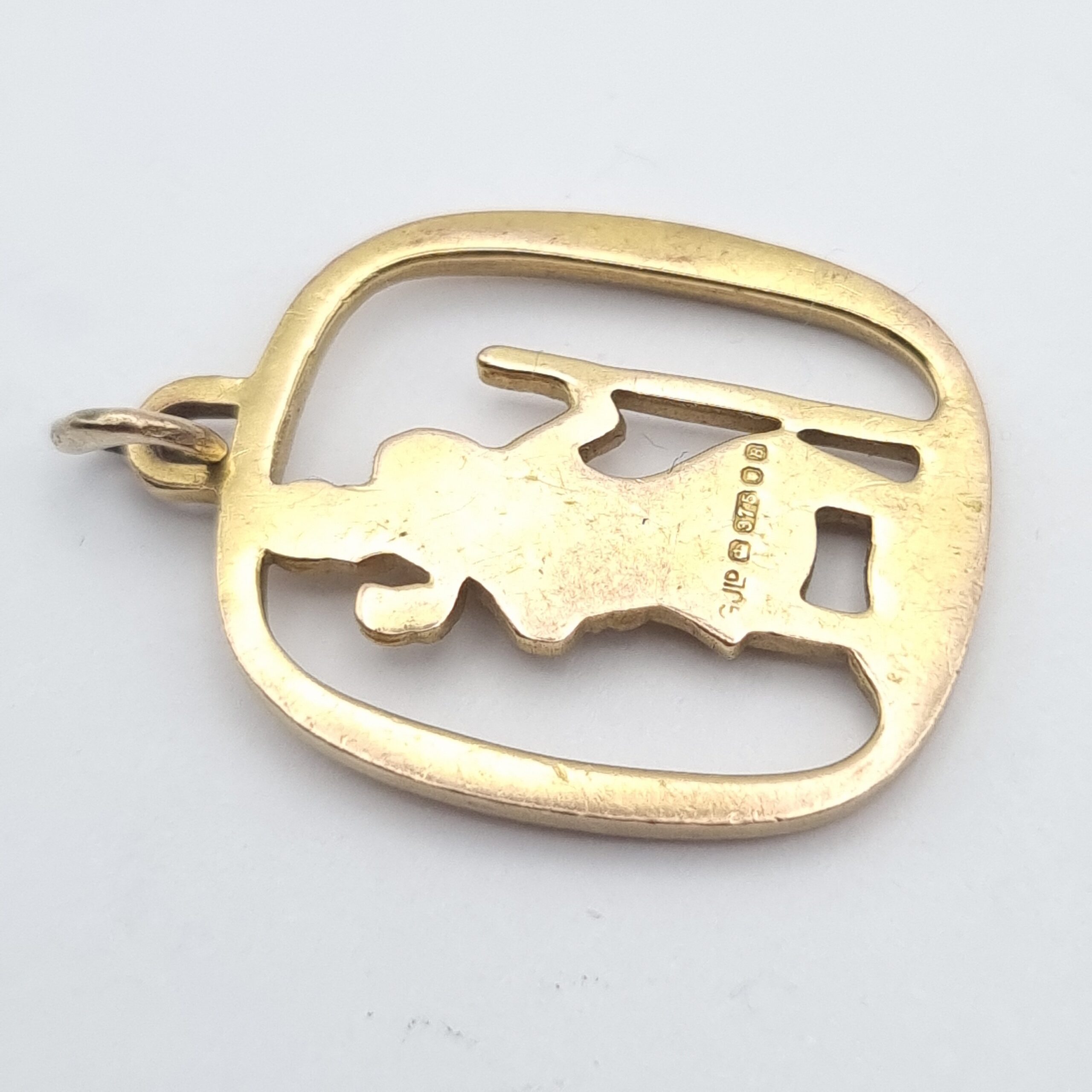 Georg Jensen 9ct Gold St Christopher Pendant Hallmarked 1976 - Image 4
