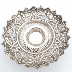 Edwardian Pierced Silver Dish by Sydney & Co