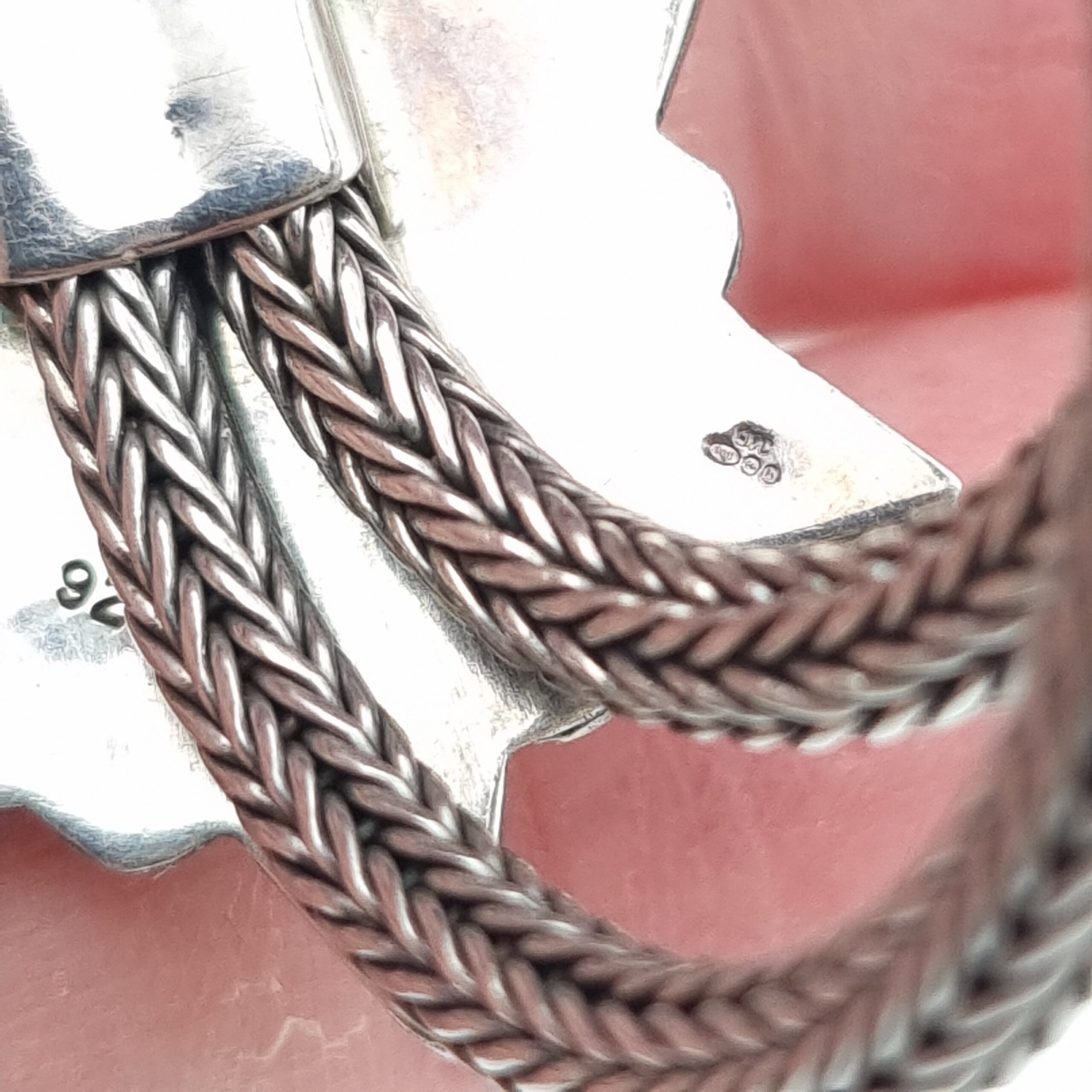 Sterling Silver Bolo Tie Necklace Sliding Star Hallmarked 2001 QVC - Image 2