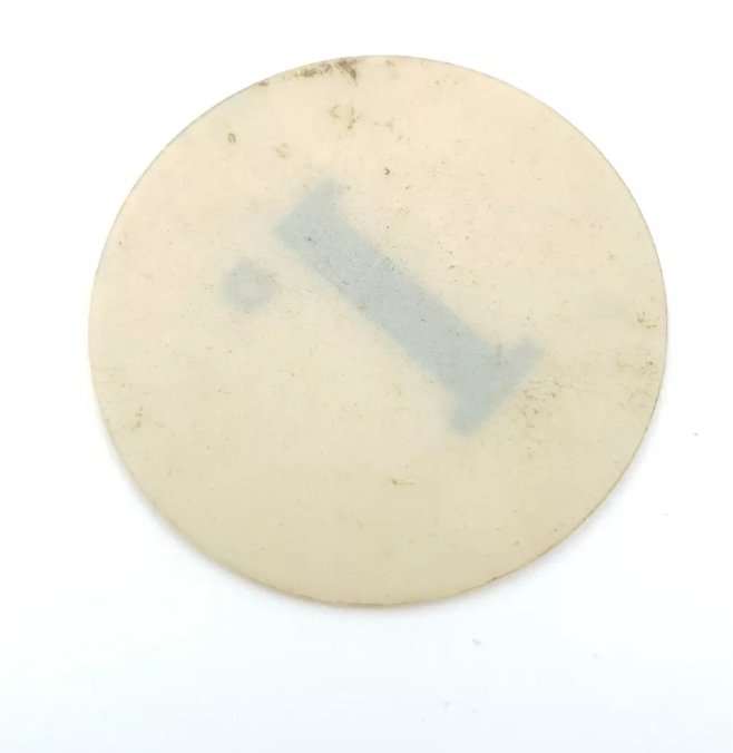 Prisoner of War Token 1d Celluloid Onchan Internment Camp - Image 2