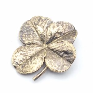 Flora Danica Four Leaf Clover Sterling Silver Vermeil