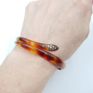 Art Deco Snake Cuff Bangle Celluloid