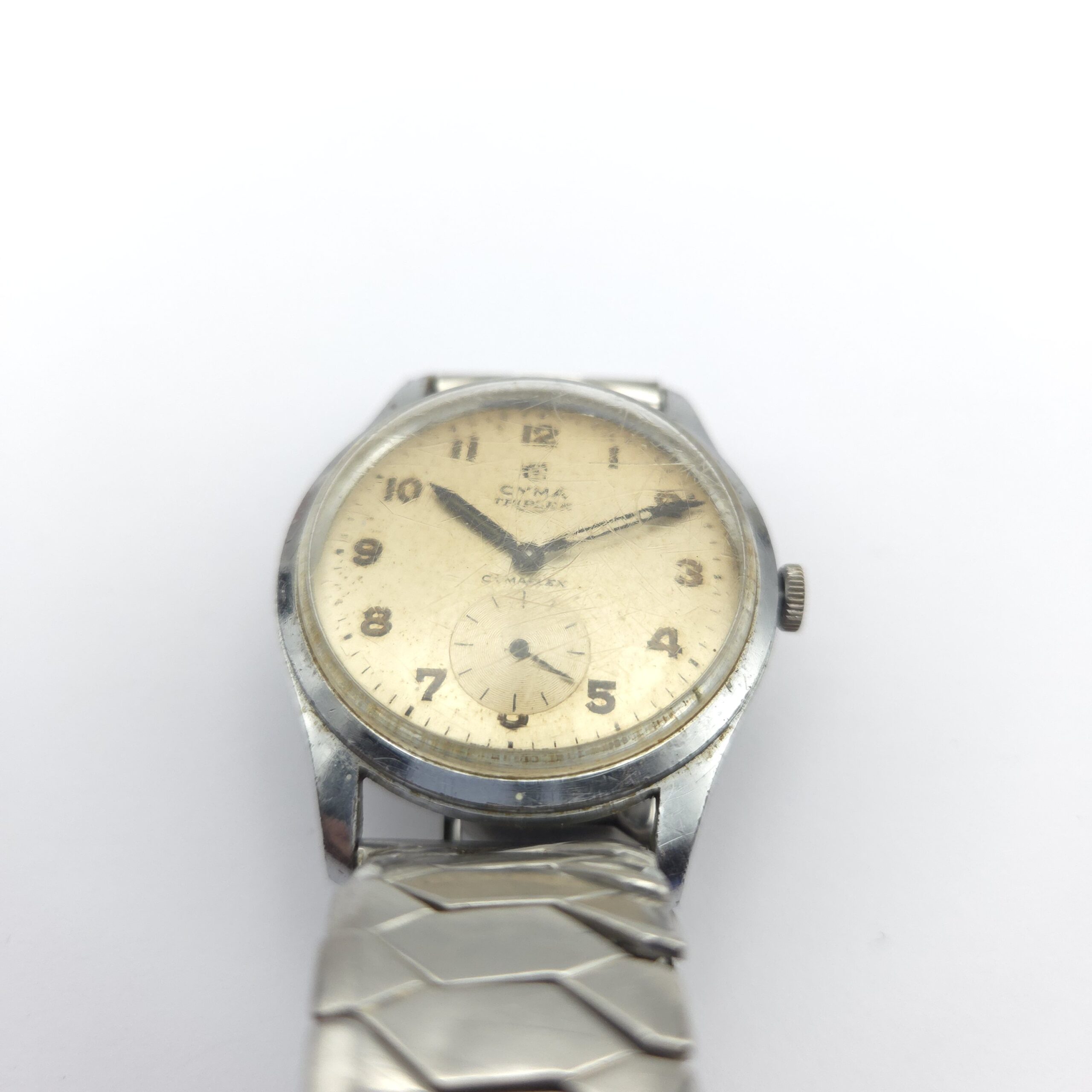 Cyma Triplex Watch c1950s Sub-Second Gents Watch - Image 7