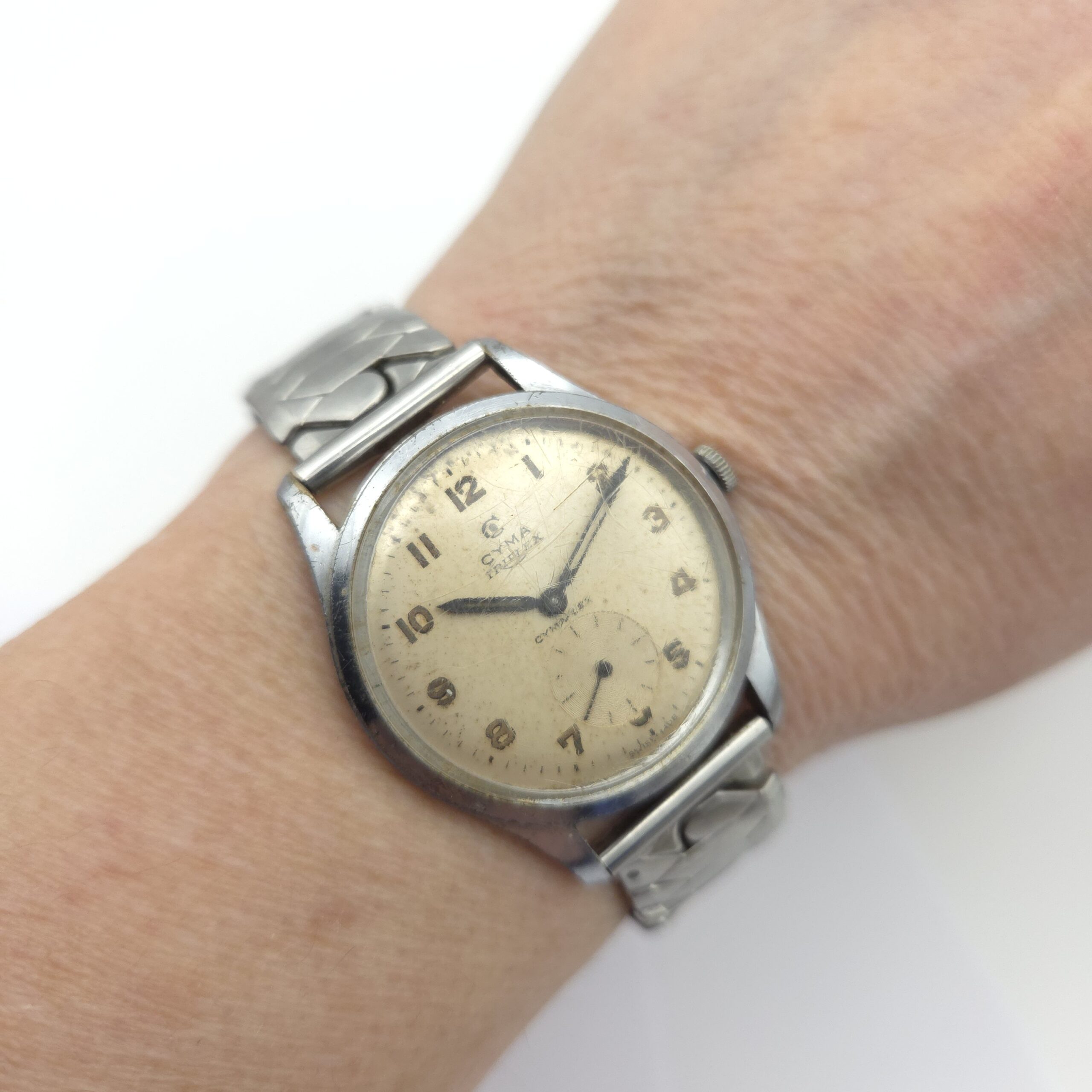 Cyma Triplex Watch c1950s Sub-Second Gents Watch - Image 9