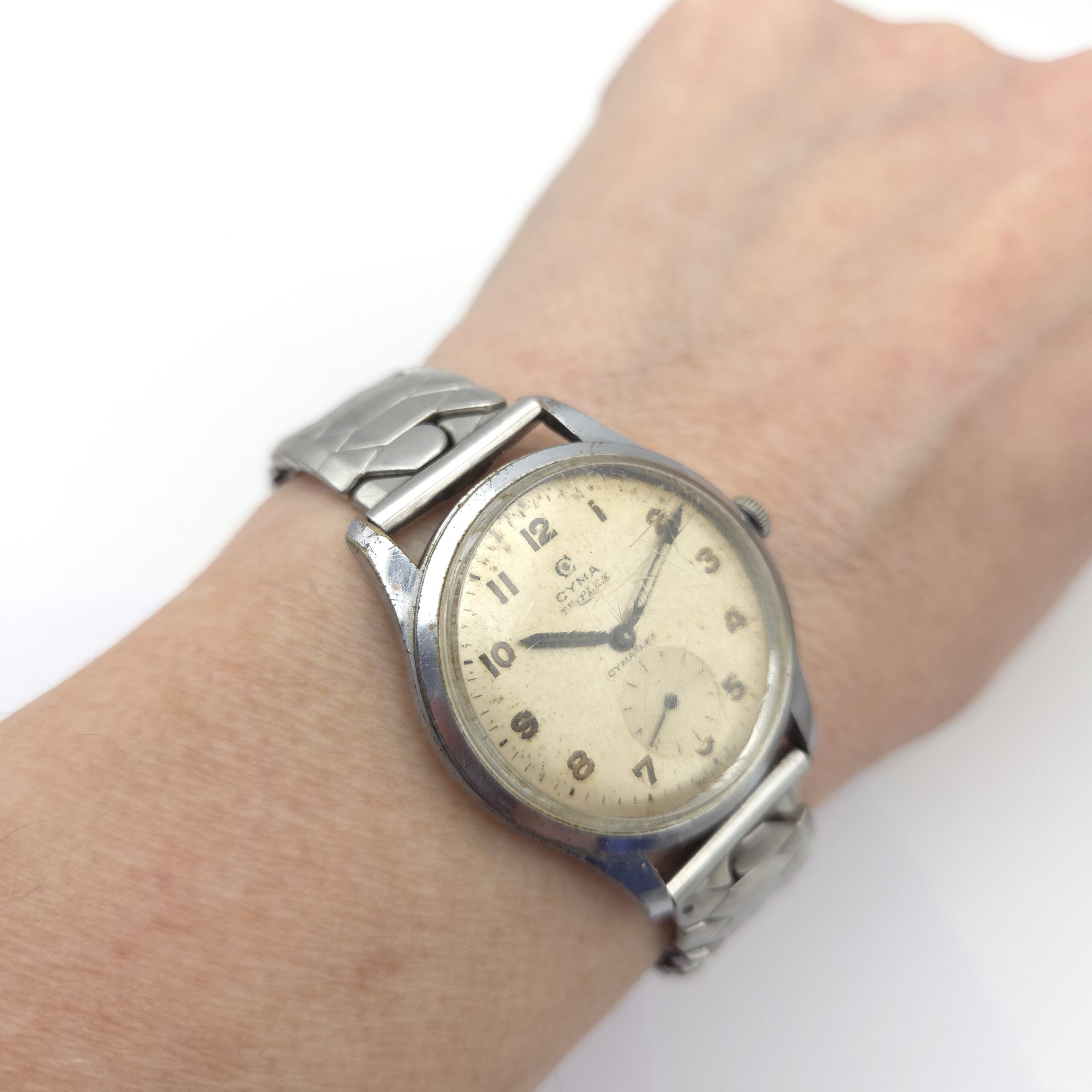 Cyma Triplex Watch c1950s Sub-Second Gents Watch - Image 2