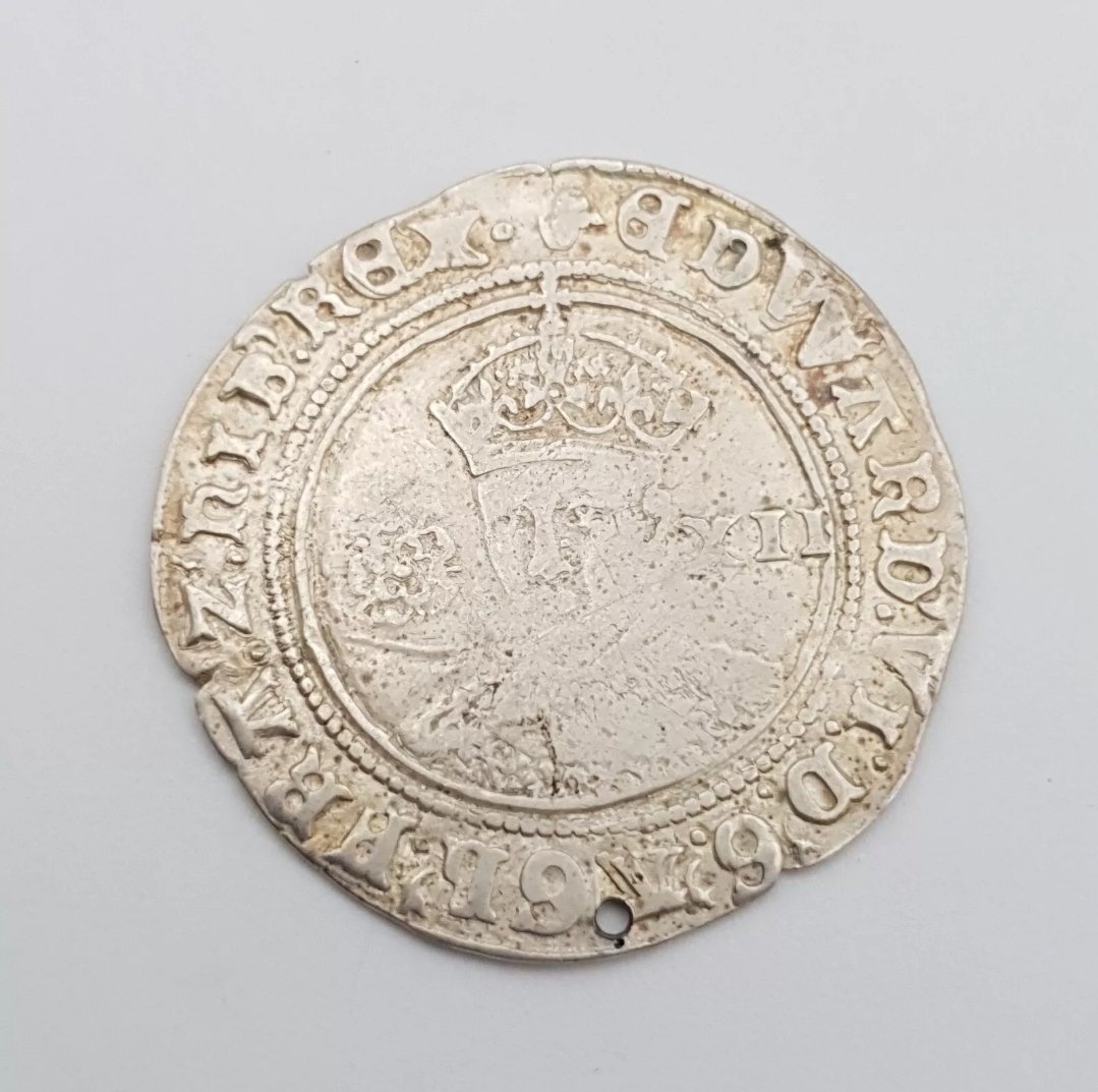 Edward VI Silver Shilling Hammered Tudor Coin
