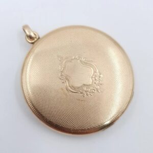 Elgin Gold Filled Locket Engine Turned