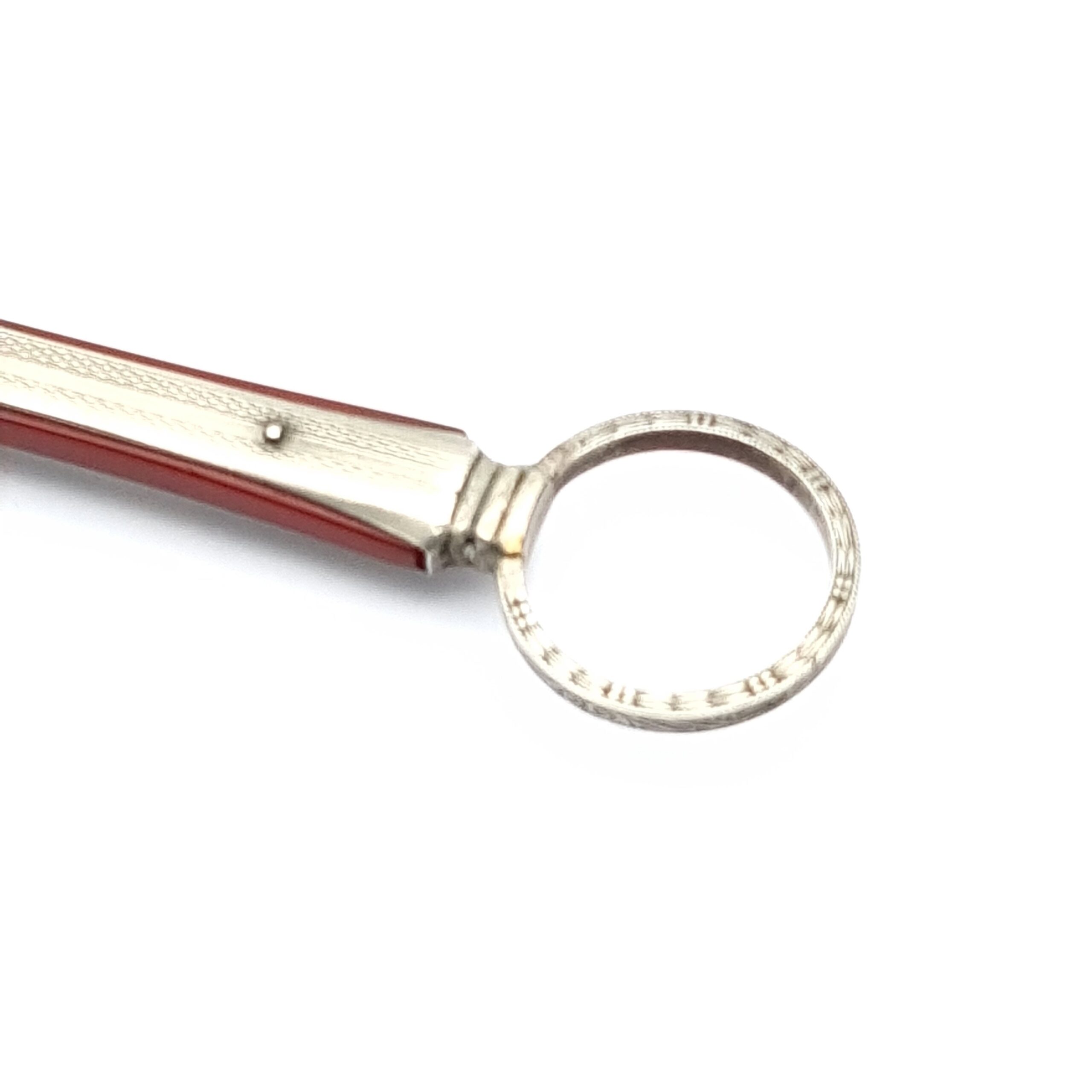 Antique Lorgnette Magnifying Glass with Red Galalith detail - Image 4