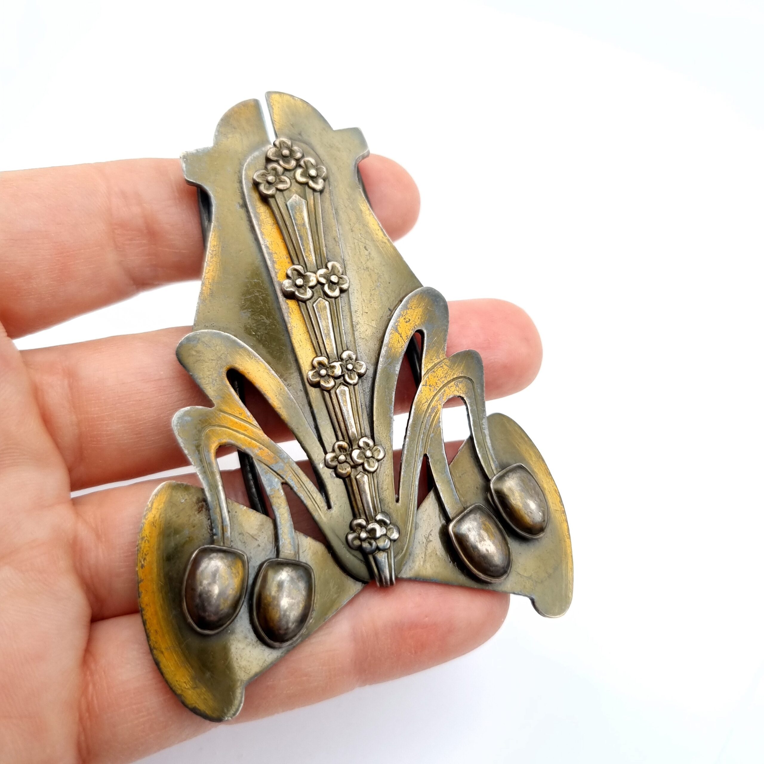 Art Nouveau Buckle Arts & Crafts Design Metal for Sash / Belt - Image 5