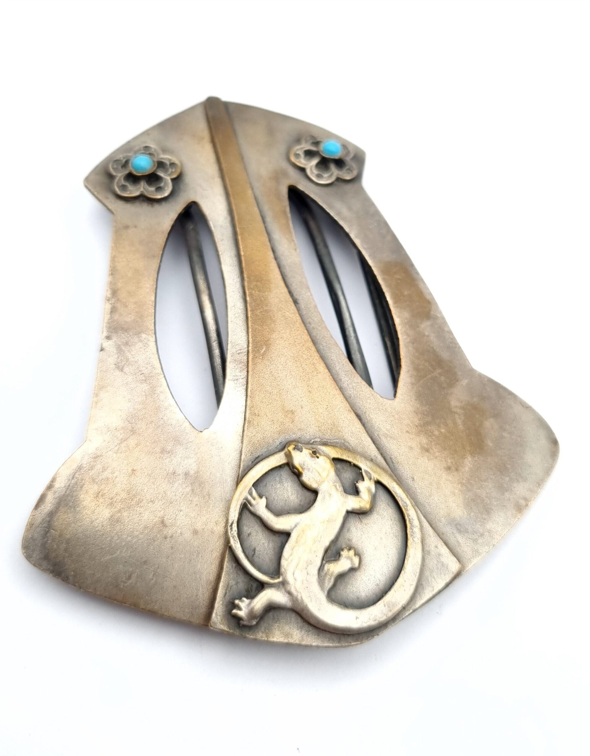 Art Nouveau Buckle Lizard