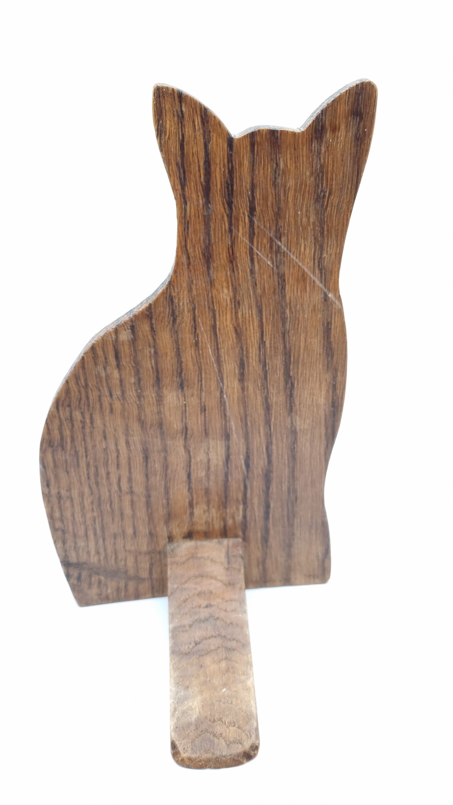 Cat Dummy Board Handpainted Signed Tabby